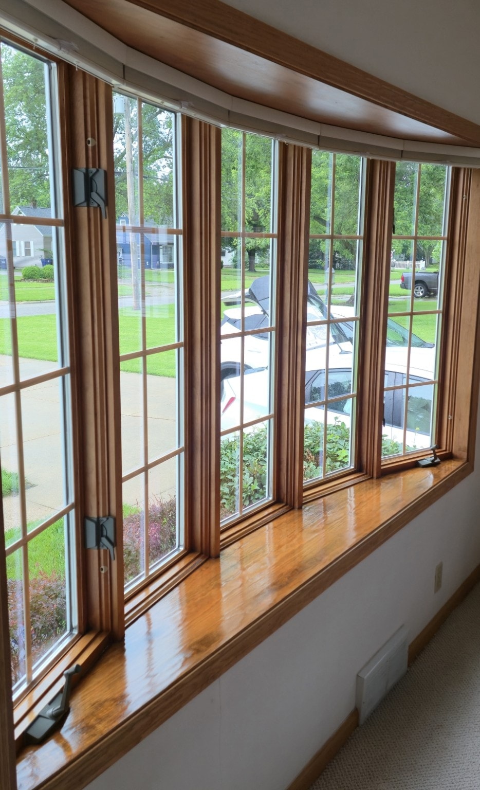 Custom Stained Bay Windows